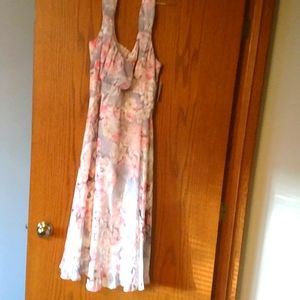 Size 16 floral sundress in pinks and greys